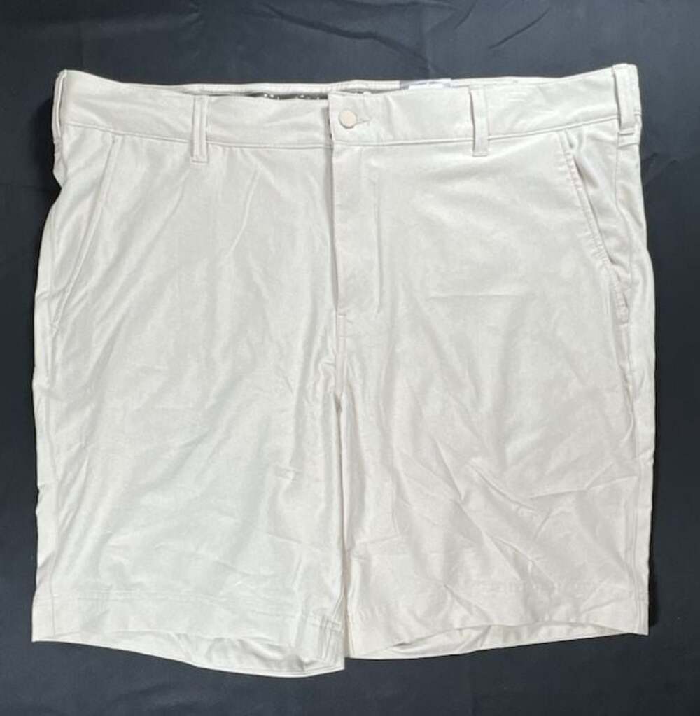 Refined Matter Performance Chino Shorts 9 Inch Inseam Beige Size 46